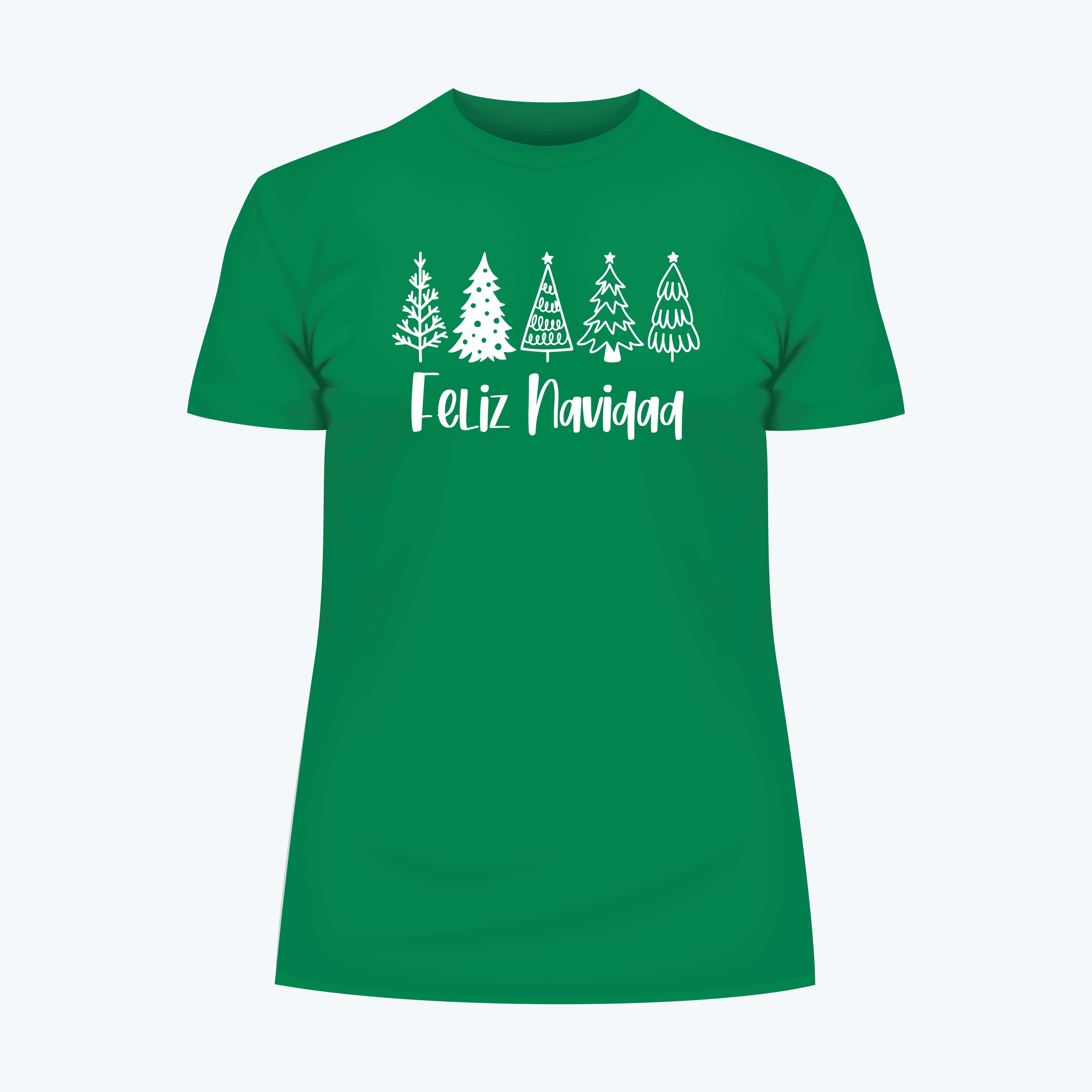 Camiseta - Arbolitos Feliz Navidad