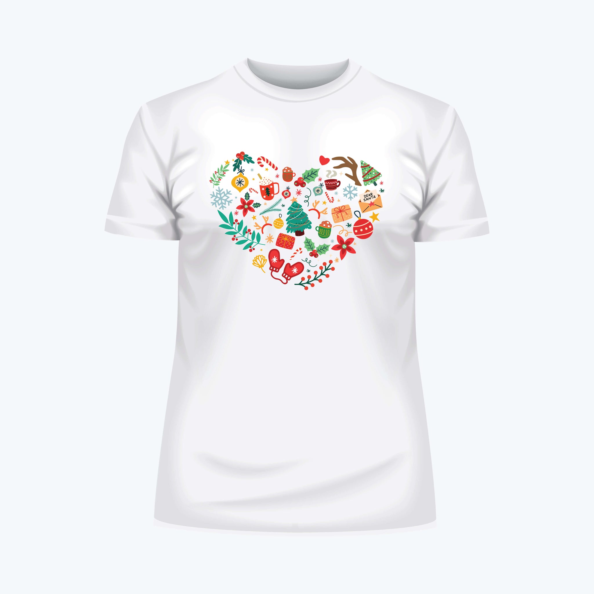 Camiseta - Corazón de navidad