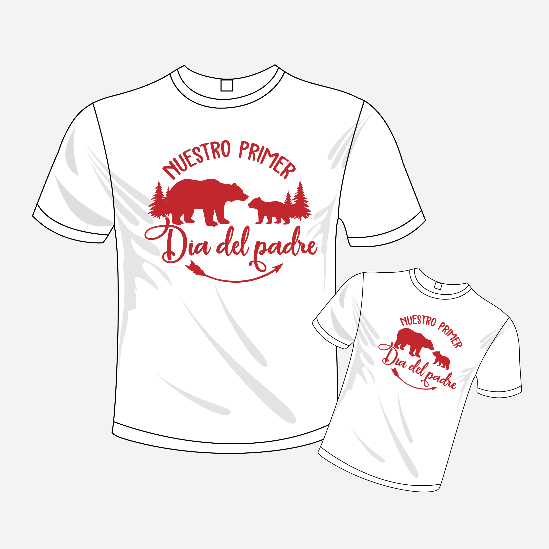 Camiseta y Mameluco - Nuestro primer día del Padre