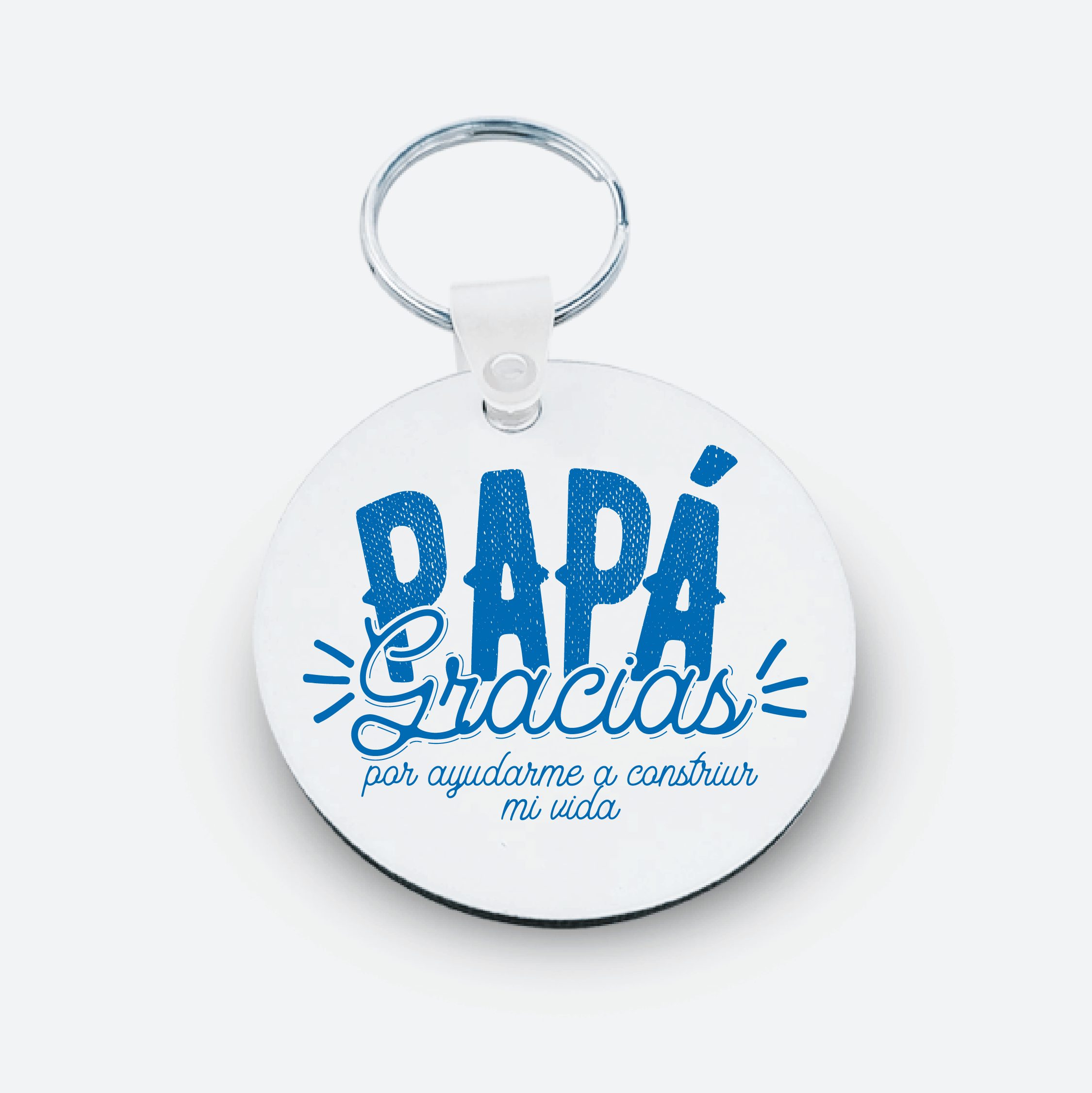 BOCHOI Portachiavi Personalizzato Per Papà - Supereroe Con Scatola Regalo, Acciaio Inossidabile - 2