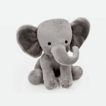 Peluche elefante empacado para regalo