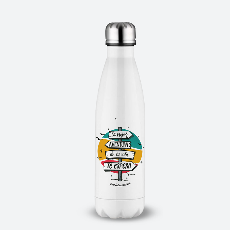 Botella térmica - La mejor aventura de tu vida te espera