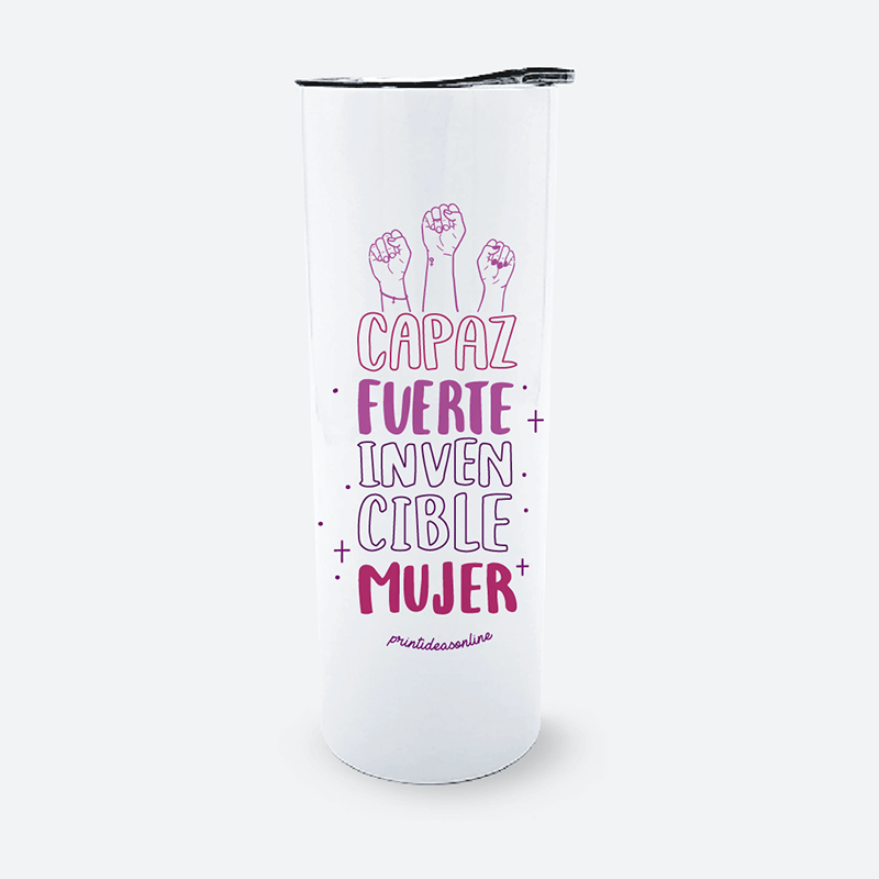 Vaso Skinny térmico - Capaz Fuerte Invencible
