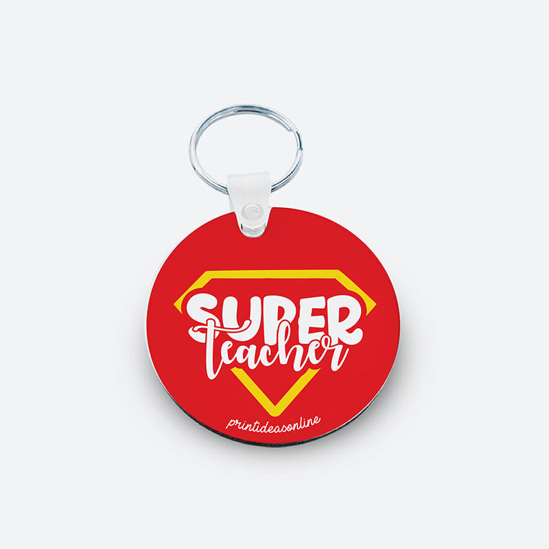 Llavero MDF - Super teacher