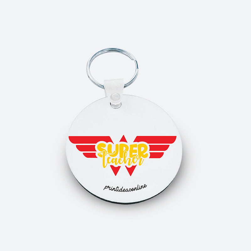Llavero MDF - Super teacher