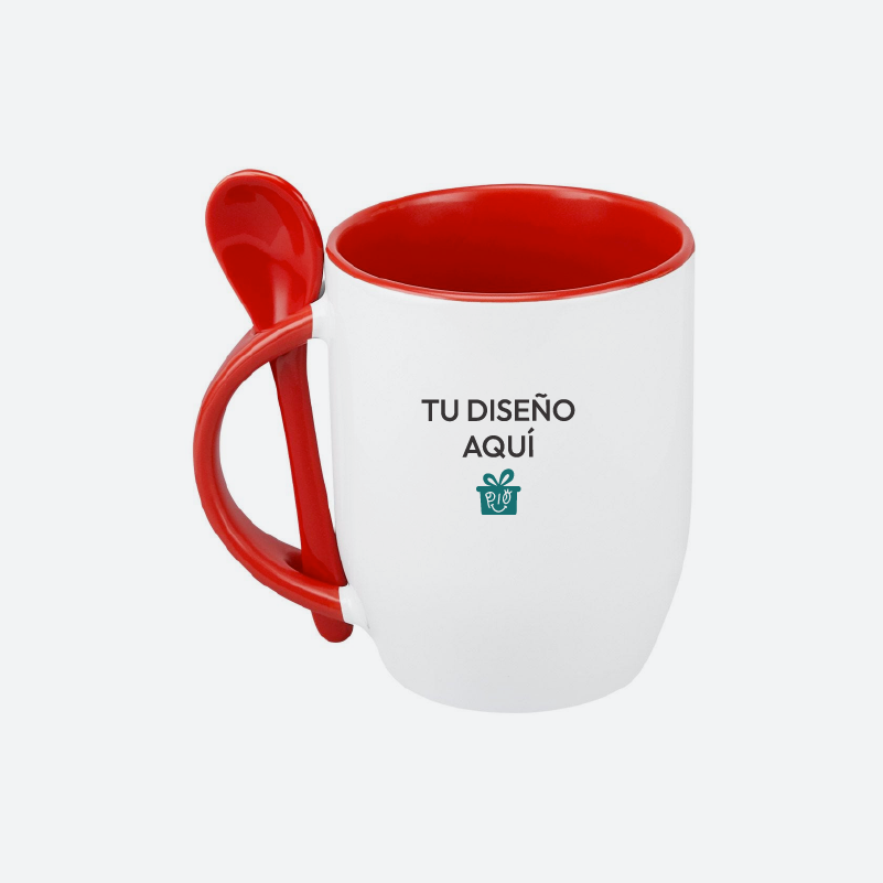 Taza con cucharita